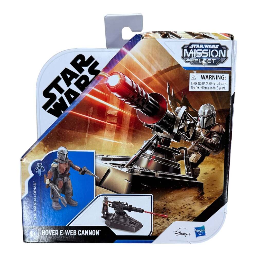 Hasbro Star Wars Mission Fleet The Mandalorian Hover E-Web Cannon Figure Set